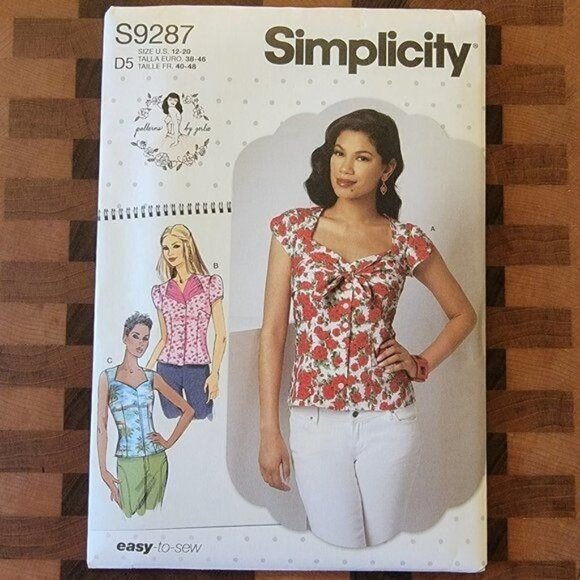 Simplicity 9287 - Patterns by Gertie - Uncut - Sizes 12-20 - Picture 1 of 3